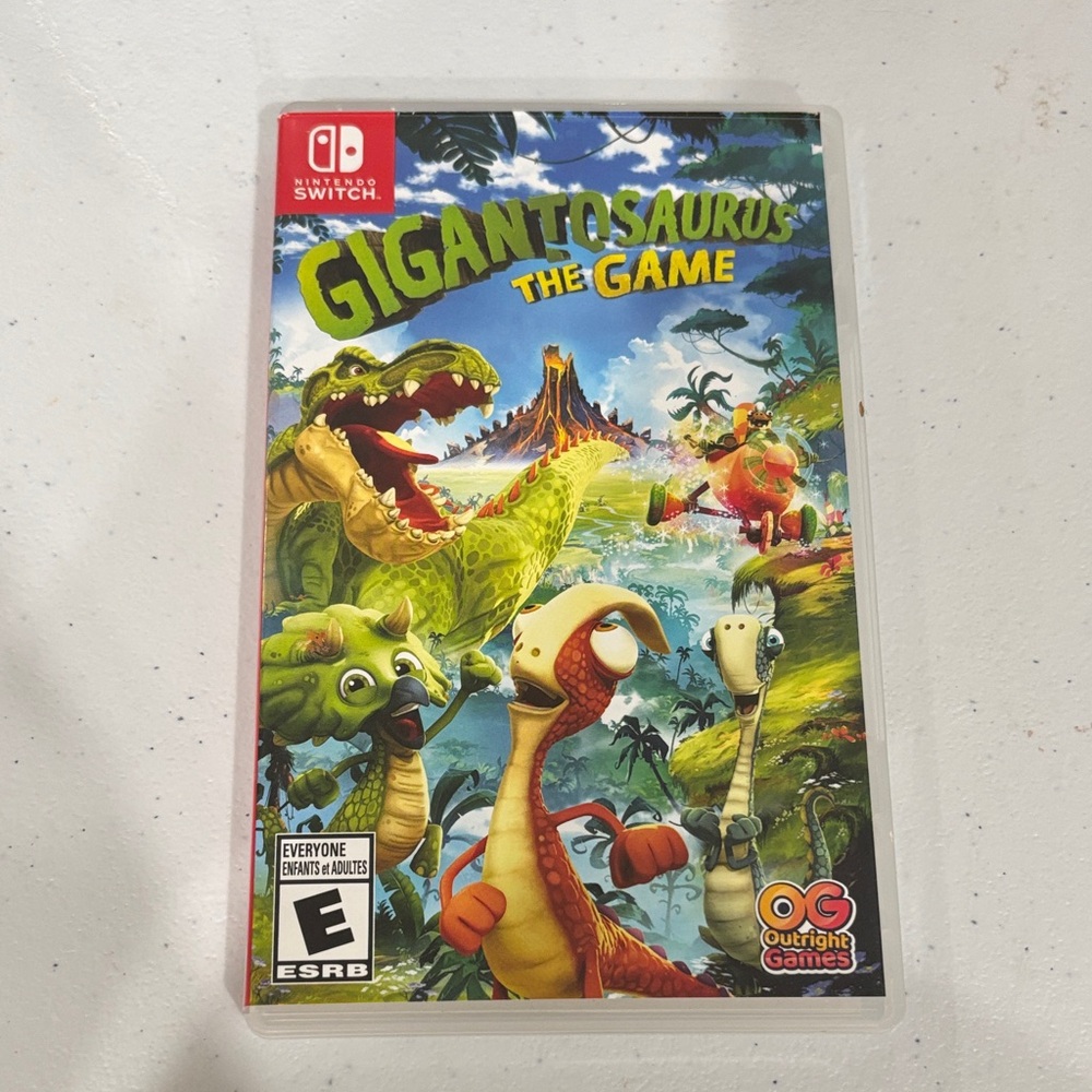 Nintendo Gigantosaurus - Bright Green, Yellow & Red Cover Art